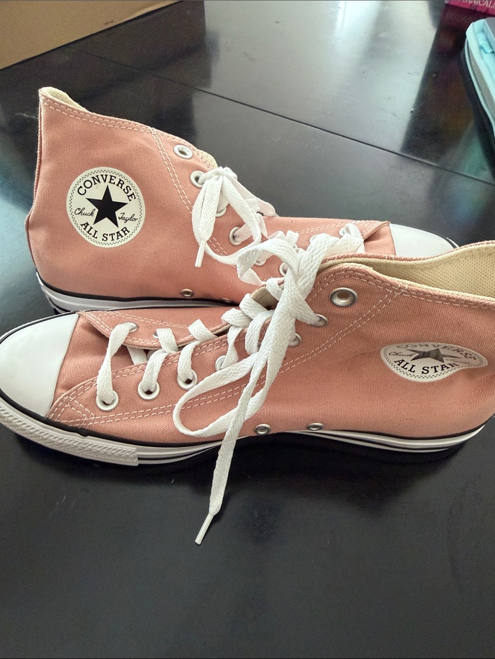 Converse Chuck Taylor All Star High Top Sneakers - blush/light pink color